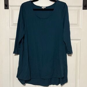Avenue Deep Teal Tunic Top